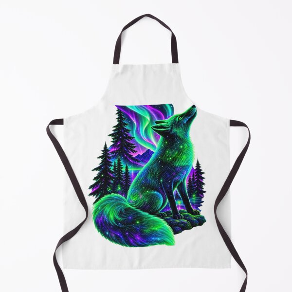 Item preview, Neon Cosmic Spirit Wolf Northern Lights  designed and sold by LC&LCPlatform.