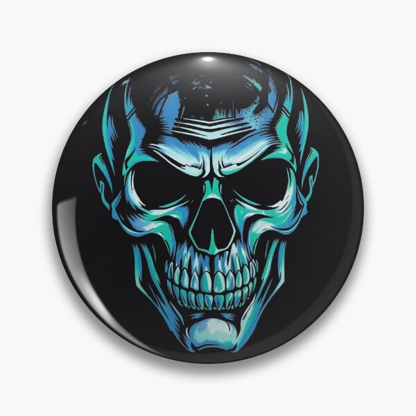 Item preview, Neon Cyber Skull Graphic - Futuristic Shadow Demon designed and sold by ERODED SELF.