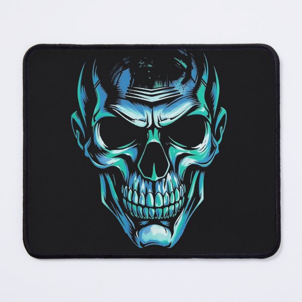 Item preview, Neon Cyber Skull Graphic - Futuristic Shadow Demon designed and sold by ERODED SELF.