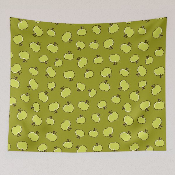 Item preview, Cute Green Apple Minimalist Pattern designed and sold by AnnaDesertArt.