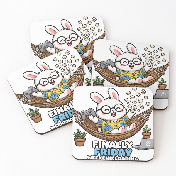 Item preview,  Finally Friday Weekend Loading Bunny designed and sold by Surviving Monday Club.