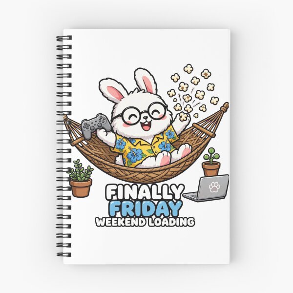 Item preview,  Finally Friday Weekend Loading Bunny designed and sold by Surviving Monday Club.