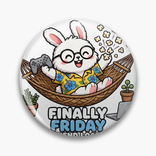 Item preview,  Finally Friday Weekend Loading Bunny designed and sold by Surviving Monday Club.