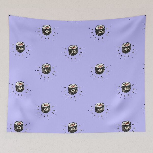 Item preview, Weird Japanese Sushi Art Surreal Food Humor Funny Sushi Illustration designed and sold by kuwagatamushi.