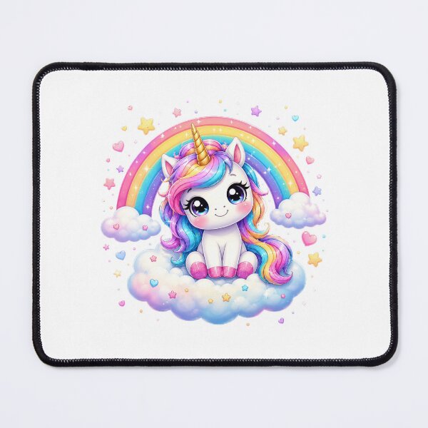 Item preview, Cute Rainbow Unicorn on a Cloud designed and sold by MySthore.