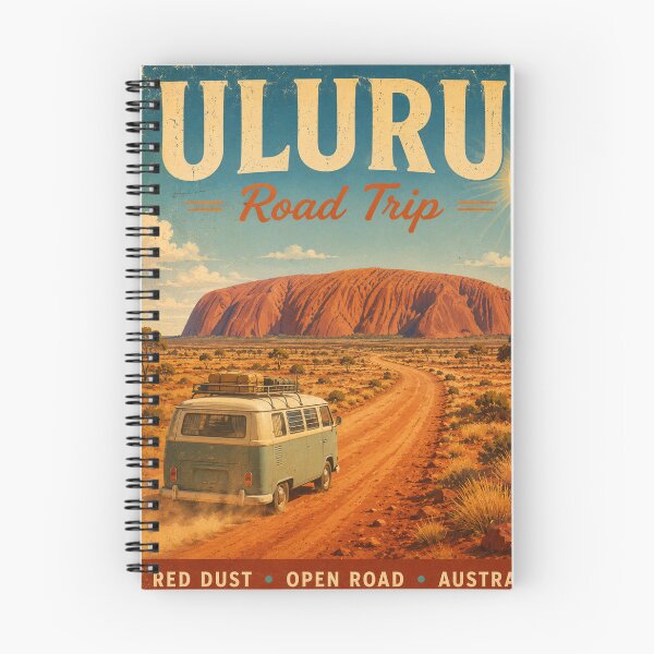 Item preview, Vintage Uluru Road Trip Through Australian Outback designed and sold by RiderSpoon.
