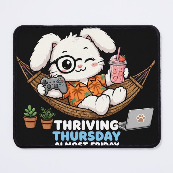 Item preview, Thriving Thursday Bunny Almost Friday designed and sold by Surviving Monday Club.