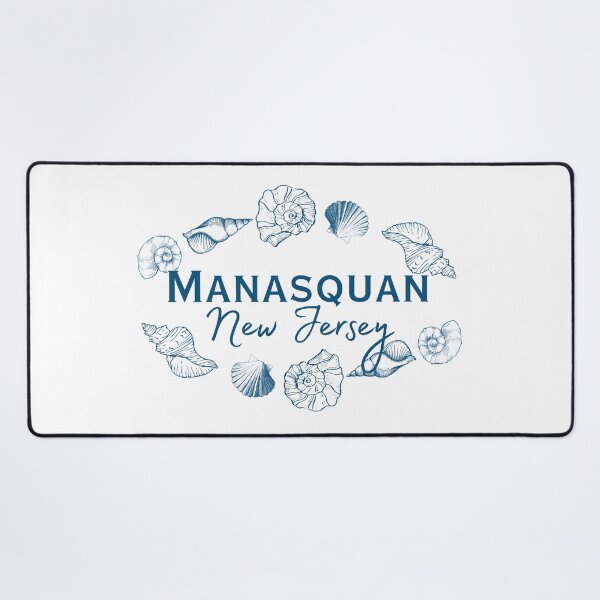 Item preview, Manasquan New Jersey Seashell Wreath | Jersey Shore Beach Town Souvenir designed and sold by DonnaRaine.