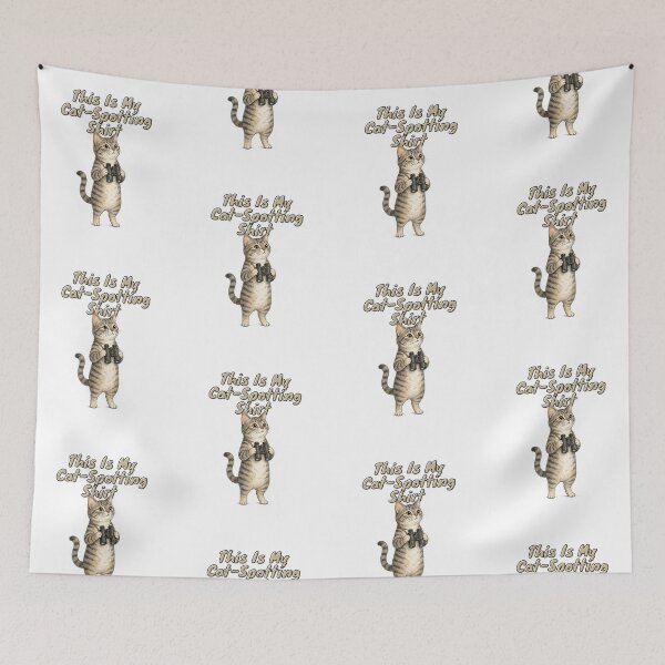 Item preview, This Is My Cat-Spotting Shirt – Funny Binoculars Cat T-Shirt designed and sold by NinaCreator.