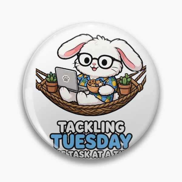 Item preview, Tackling Tuesday Bunny Focused Gamer designed and sold by Surviving Monday Club.