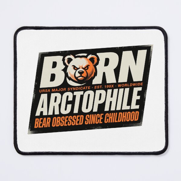 Item preview, Born Arctophile - Vintage Varsity Bear Badge Streetwear designed and sold by Osmose-Studio.