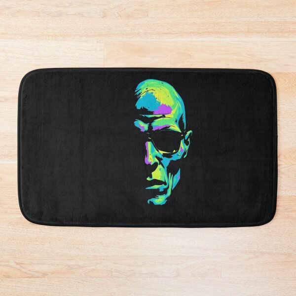 Item preview, Neon Neon Noir Cyber Agent - Futuristic Sunglasses Portrait designed and sold by ERODED SELF.