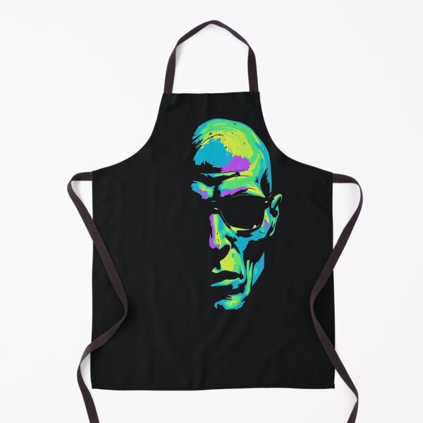 Item preview, Neon Neon Noir Cyber Agent - Futuristic Sunglasses Portrait designed and sold by ERODED SELF.