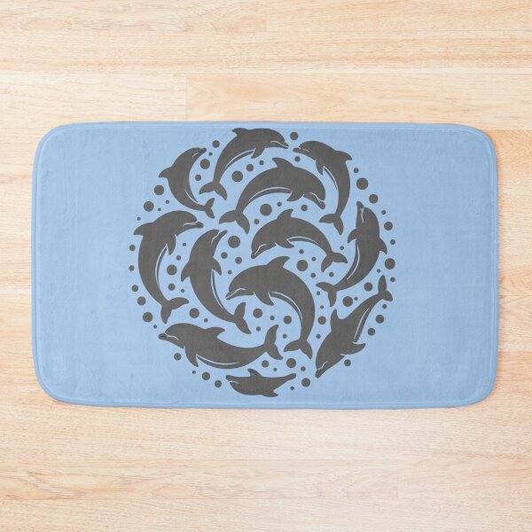 Item preview, Dolphin Silhouette – Ocean Dolphin Pod Marine Life Design designed and sold by ParfaitPrints.