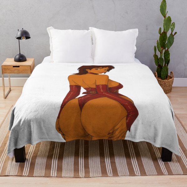 Aperçu de l'œuvre Pin-up rétro de dessin animé – Bombe en cuir rouge créée et vendue par Hollow Moon Studios..