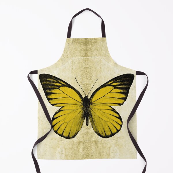 Item preview, Yellow Sawtooth Butterfly Wings Spread Specimen Entomology Study designed and sold by Ghoul Enterprises.