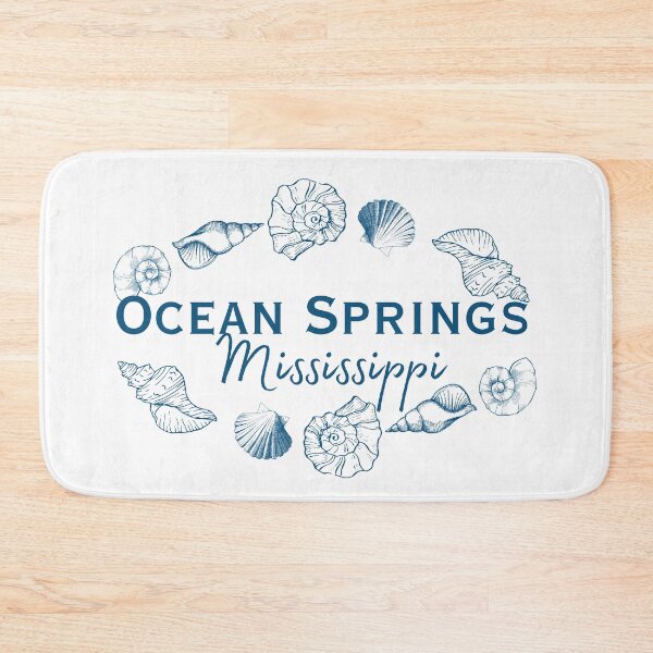 Item preview, Ocean Springs Mississippi Seashell Wreath | Gulf Coast Art Town Souvenir Design designed and sold by DonnaRaine.