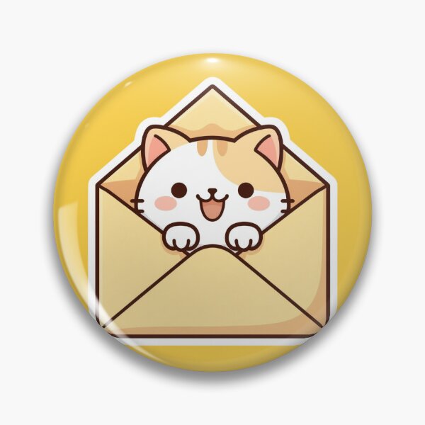 Item preview, Cute Cat in an Envelope Love Letter designed and sold by Pawbly.