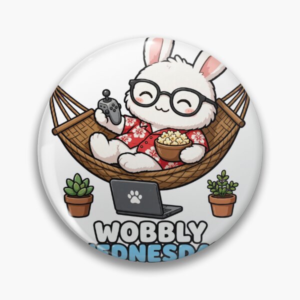 Item preview, Wobbly Wednesday Bunny Halfway Weekend designed and sold by Surviving Monday Club.