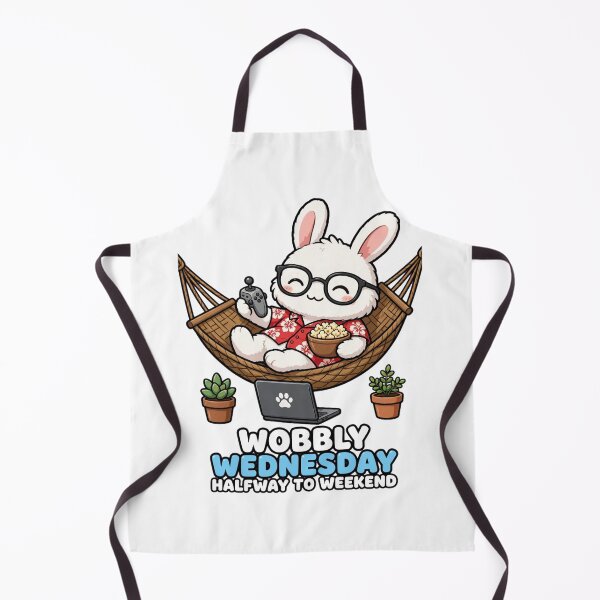 Item preview, Wobbly Wednesday Bunny Halfway Weekend designed and sold by Surviving Monday Club.