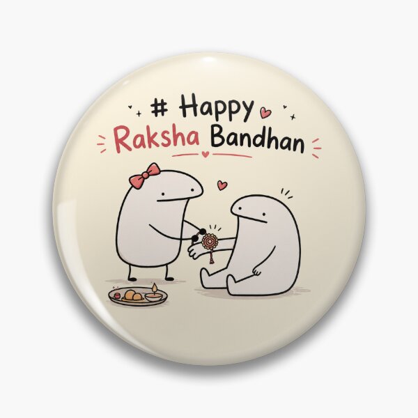 Item preview, Happy Raksha Bandhan Cute Meme Sibling Art designed and sold by Soffar-So-good.