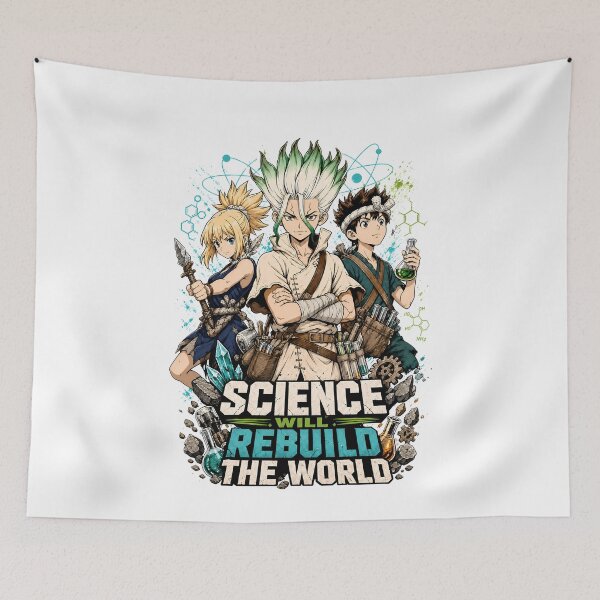 Item preview, Kingdom Of Science Trio Rebuild The World Graphic designed and sold by sidki-SDK.