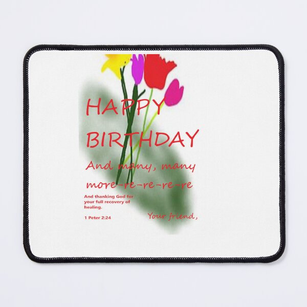 Item preview, Happy Birthday Card With Flowers And Get Well Card designed and sold by VlwHuesOfArt.