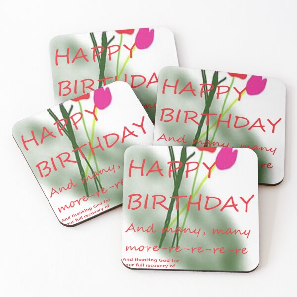 Item preview, Happy Birthday Card With Flowers And Get Well Card designed and sold by VlwHuesOfArt.