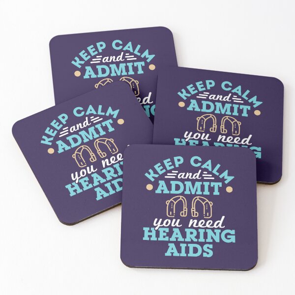 Item preview, Audiologist Audiology Funny Keep Calm and Admit You Need Hearing Aids designed and sold by jaygo.