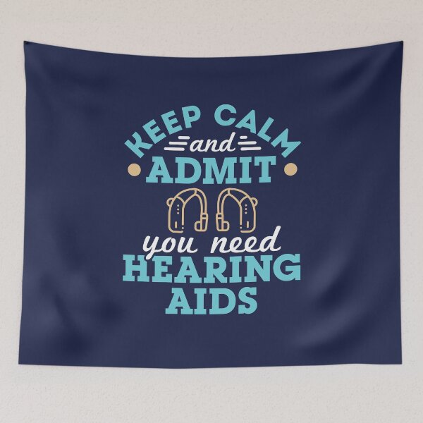 Item preview, Audiologist Audiology Funny Keep Calm and Admit You Need Hearing Aids designed and sold by jaygo.