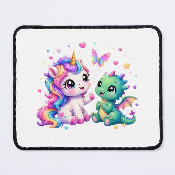 Item preview, Cute Unicorn and Baby Dragon designed and sold by MySthore.