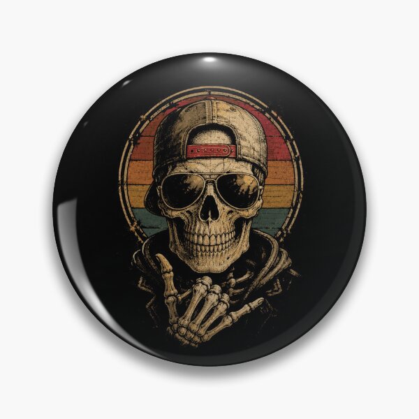 Item preview, Retro Skeleton Skull Wearing Sunglasses  designed and sold by Moizento.