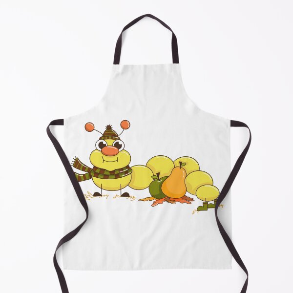 Item preview, Cute Autumn Caterpillar with Apple and Pear designed and sold by AnnaDesertArt.