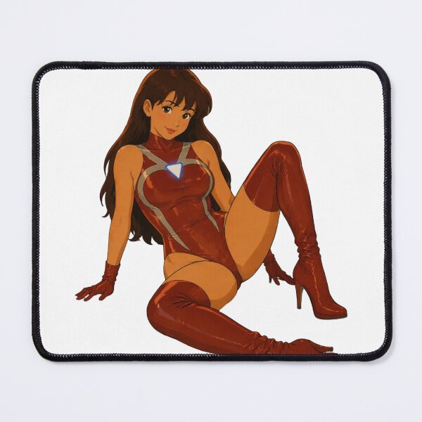 Item preview, Retro Cartoon Pin-Up – Red Superheroine Glamour designed and sold by Hollow Moon Studios..