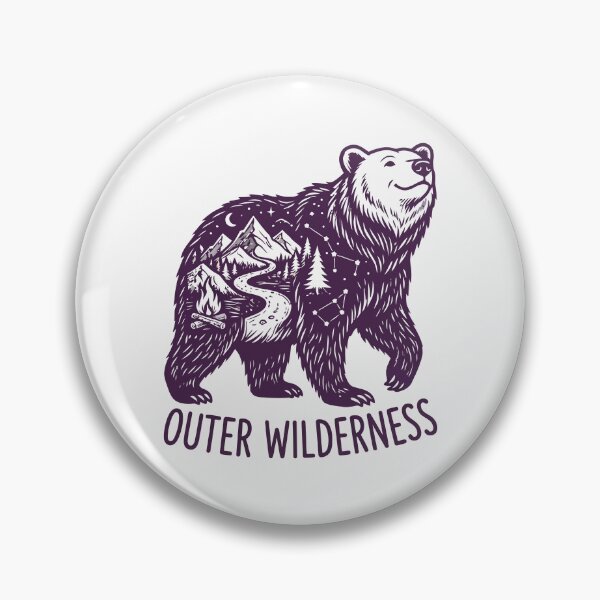 Item preview, Outer Wilderness Mountain Campfire Bear Silhouette designed and sold by Amir Faysal.
