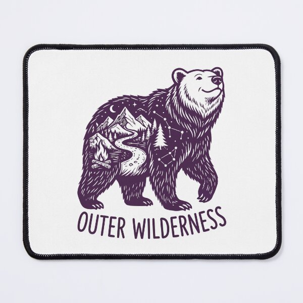 Item preview, Outer Wilderness Mountain Campfire Bear Silhouette designed and sold by Amir Faysal.