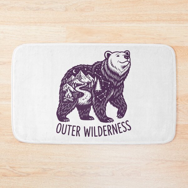 Item preview, Outer Wilderness Mountain Campfire Bear Silhouette designed and sold by Amir Faysal.
