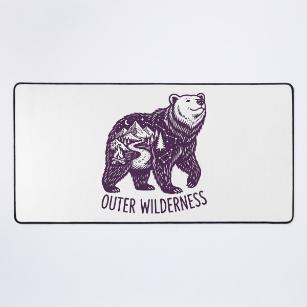 Item preview, Outer Wilderness Mountain Campfire Bear Silhouette designed and sold by Amir Faysal.