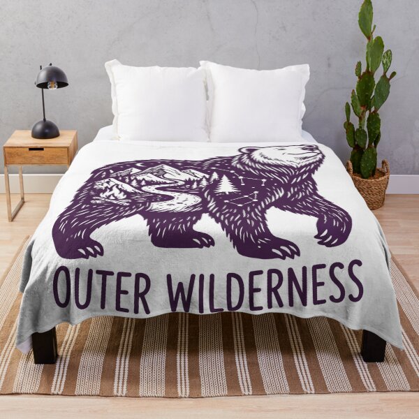 Item preview, Outer Wilderness Mountain Campfire Bear Silhouette designed and sold by Amir Faysal.