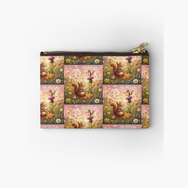 Item preview, Magical morning coffee with squirrels in a blooming meadow. designed and sold by JoyNest = "The nest of joy".