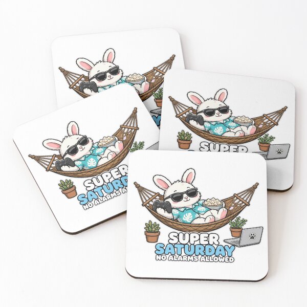 Item preview, Super Saturday No Alarms Bunny designed and sold by Surviving Monday Club.