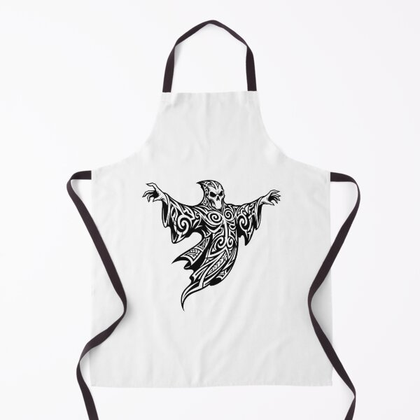 Item preview, Tribal Reaper Phantom - Dark Tribal Ghost Line Art designed and sold by Polarisofficial.