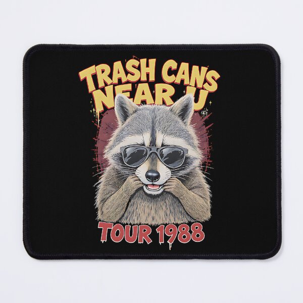 Item preview, Raccoon Rockstar - Trash Can Vibes - Illustrative, Retro Fun designed and sold by potseed21.