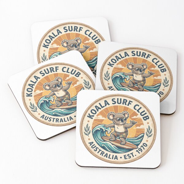 Item preview, Vintage Koala Surfer Patch Koala Surf Club Australia Art designed and sold by RiderSpoon.