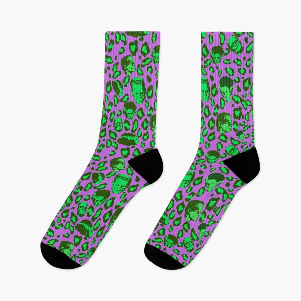 Item preview, Cheetah Print of the Frankensteins on Purple designed and sold by calypso-designs.