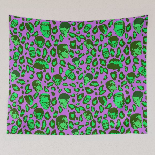 Item preview, Cheetah Print of the Frankensteins on Purple designed and sold by calypso-designs.