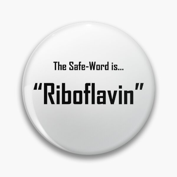 Item preview, Safe Words "Riboflavin" - Black Lettering designed and sold by cousinbessie.