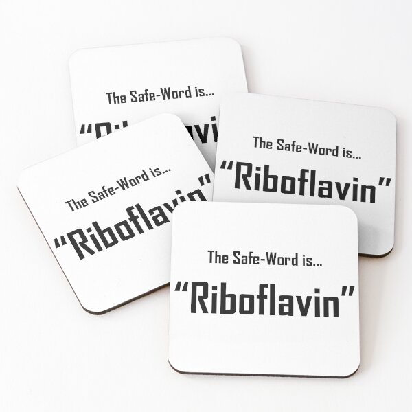 Item preview, Safe Words "Riboflavin" - Black Lettering designed and sold by cousinbessie.