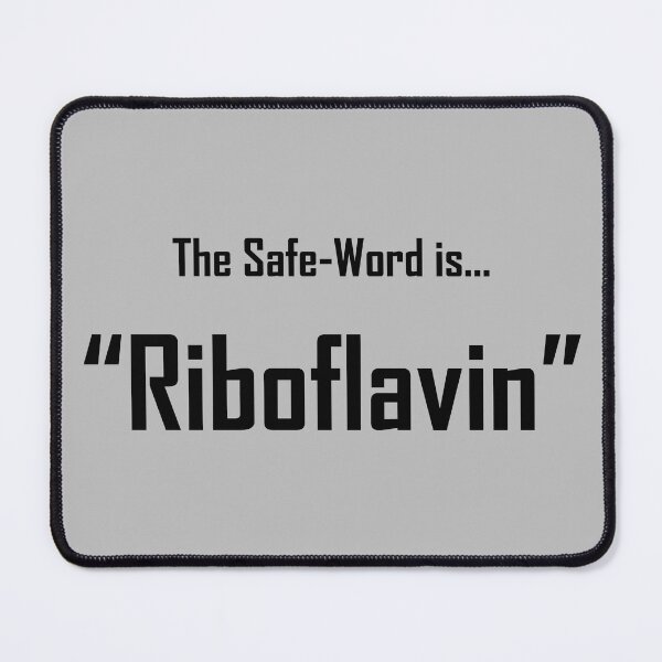 Item preview, Safe Words "Riboflavin" - Black Lettering designed and sold by cousinbessie.