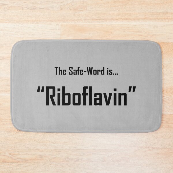 Item preview, Safe Words "Riboflavin" - Black Lettering designed and sold by cousinbessie.